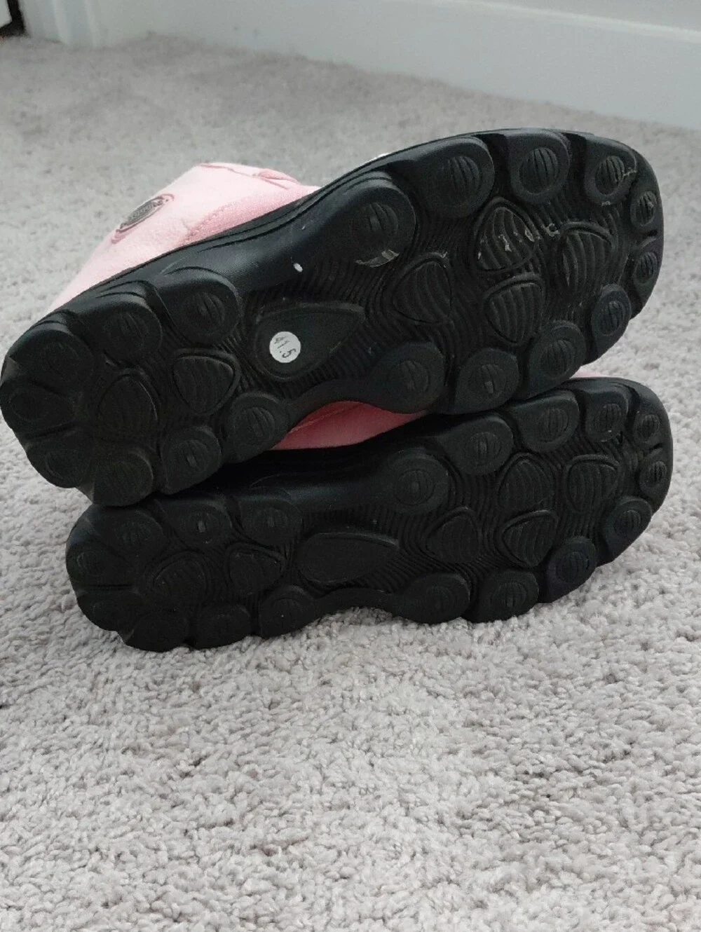 Outdoors Pink Faux-Fur Ankle Boots